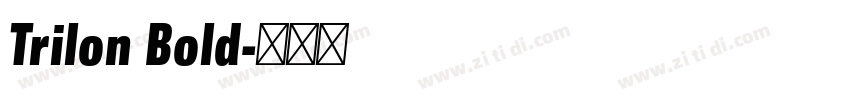 Trilon Bold字体转换 Trilon Bold字体转换
